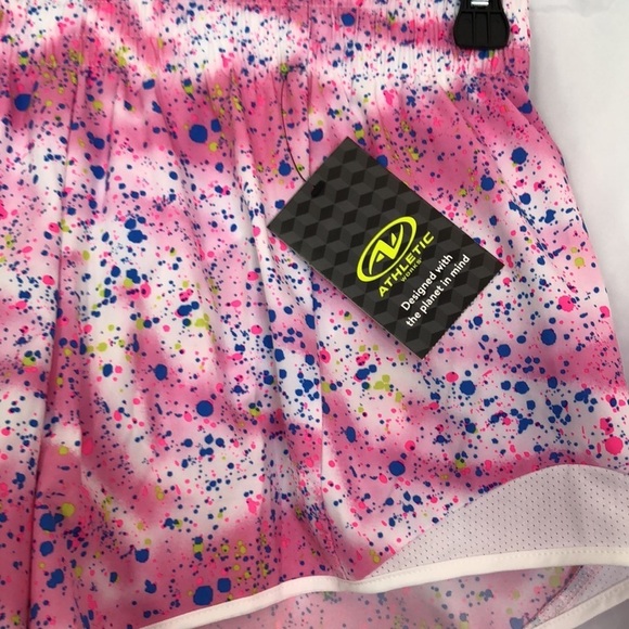 Athletic Works Girls Printed and Solid Active Running Shorts, Sizes XXL 18 Plus - Picture 4 of 8